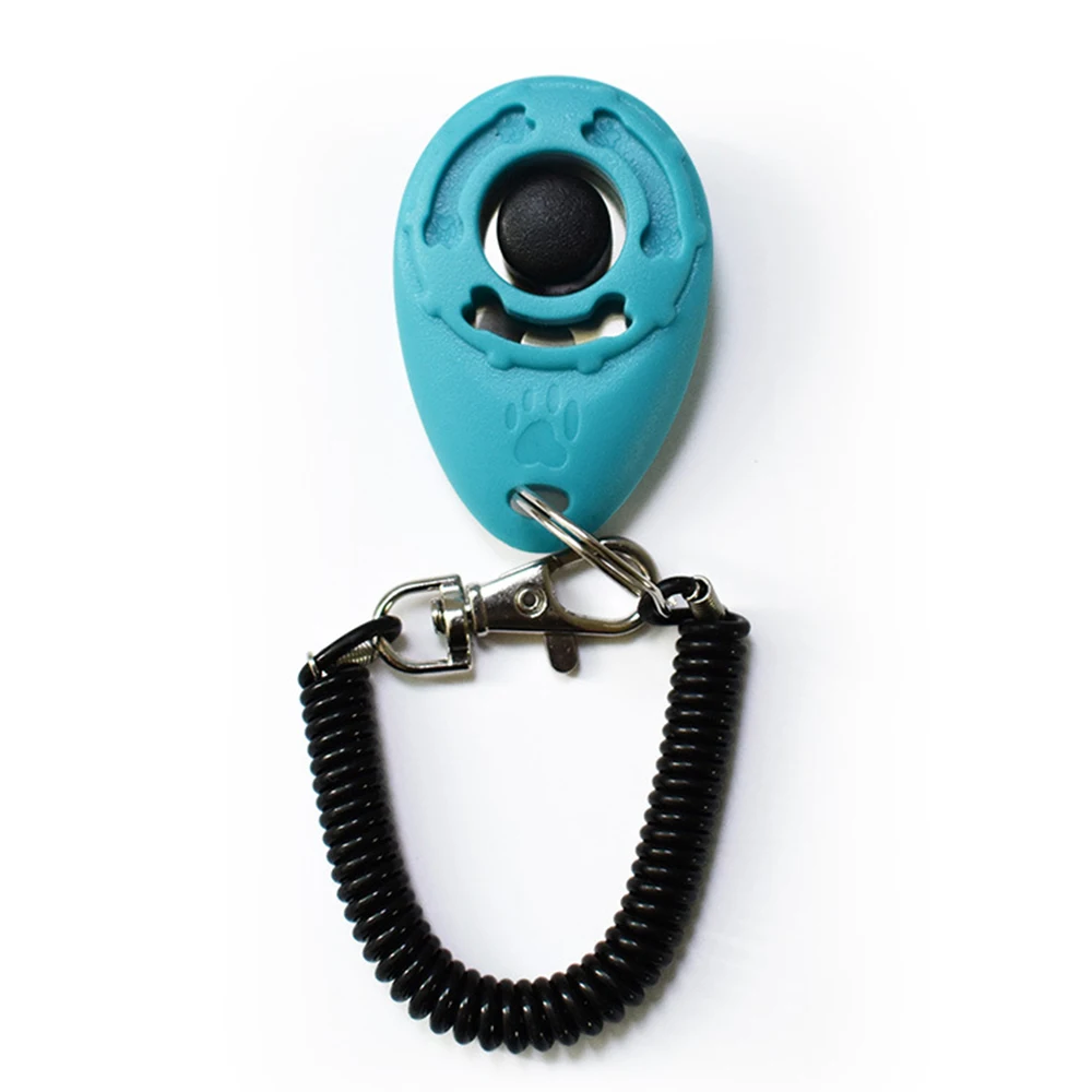 Dog Training Clicker Pet Cat Plastic New Dogs Click Trainer Aid Tools Adjustable Wrist Strap Sound Key Chain Dog Supplies