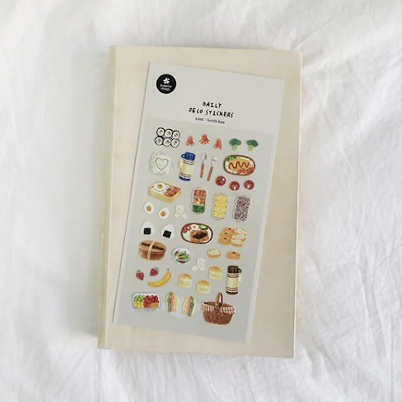 Suatelier NO.1202 Lunch Box Sticker Cute Japanese Bento Rice Ball Sushi Food Pattern Scrapbooking And Journaling Decor Craft