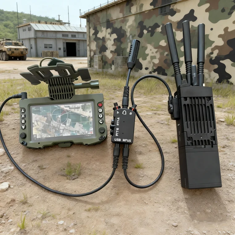 Tactical dummy MPU5 RDC navigation chest hanging DUAL two-way PTT