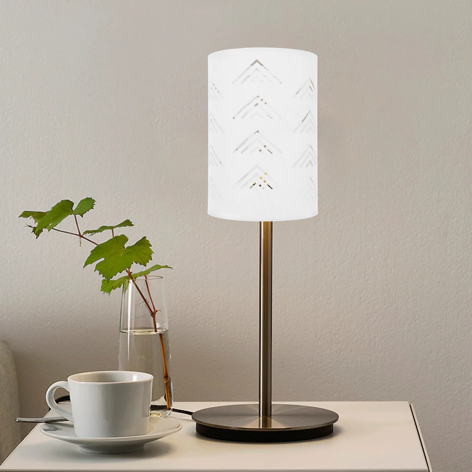 

Modern Hollow Lamp Shade Ceiling Bedroom Decorative Hanging Light Cover E27 Socket Round Carved Design 4cm Diameter for Living