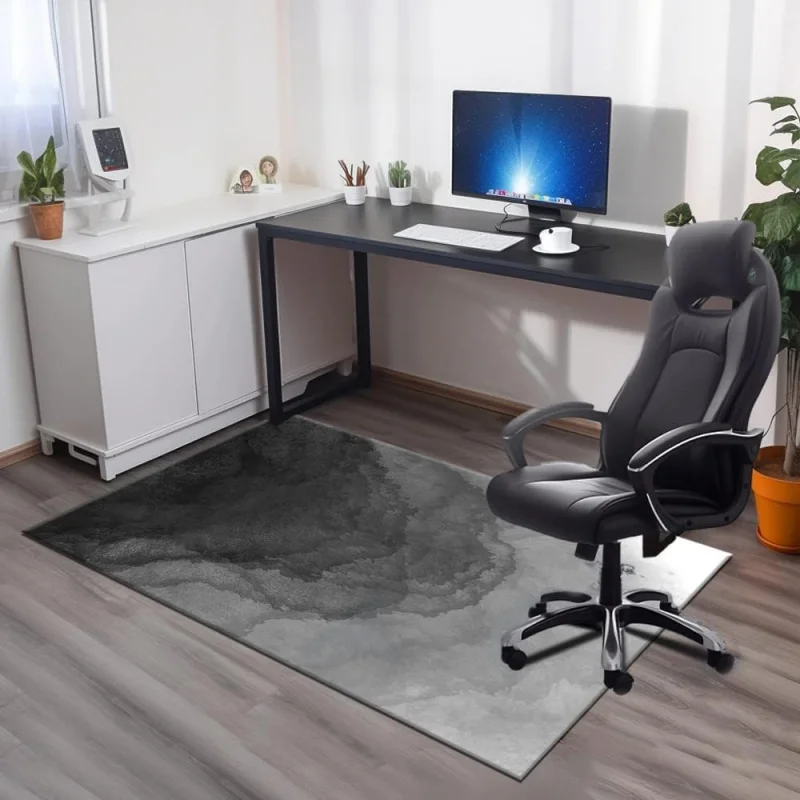 Office Chair Hardwood & Tile Floor, 47 × 35 Computer Rolling , Large Protector Rug, Multi-Pur