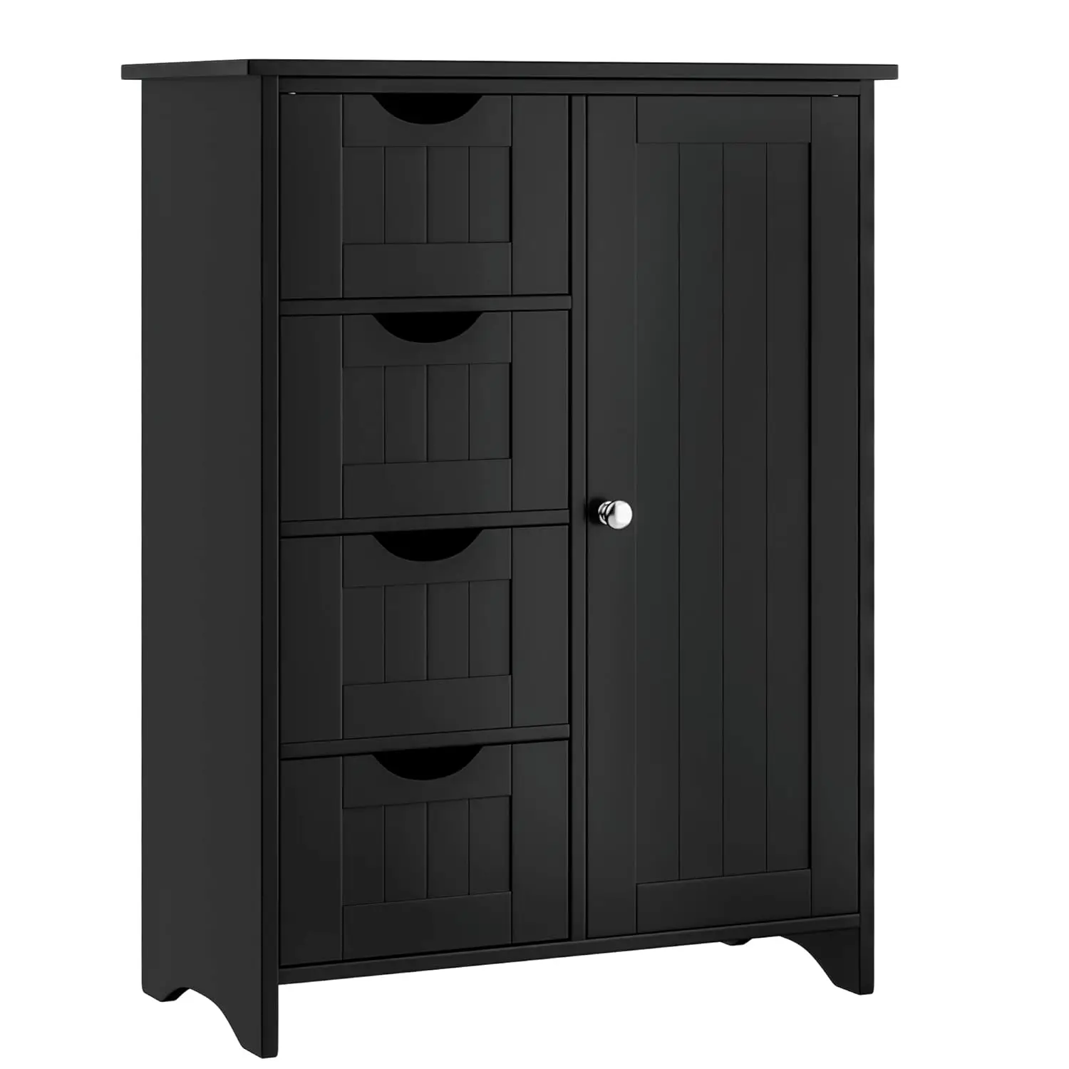 

4-Drawer Floor Storage Cabinet with Adjustable Shelf for Bathroom Kitchen Living Room, Customized