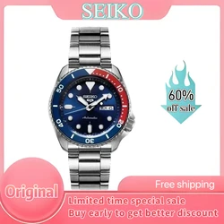 100%Original SEIKO Watch SRPD53K1 for Seiko 5 Series Men's Watches Calendar Waterproof  Steel Band Round Rotatable Wristwatches