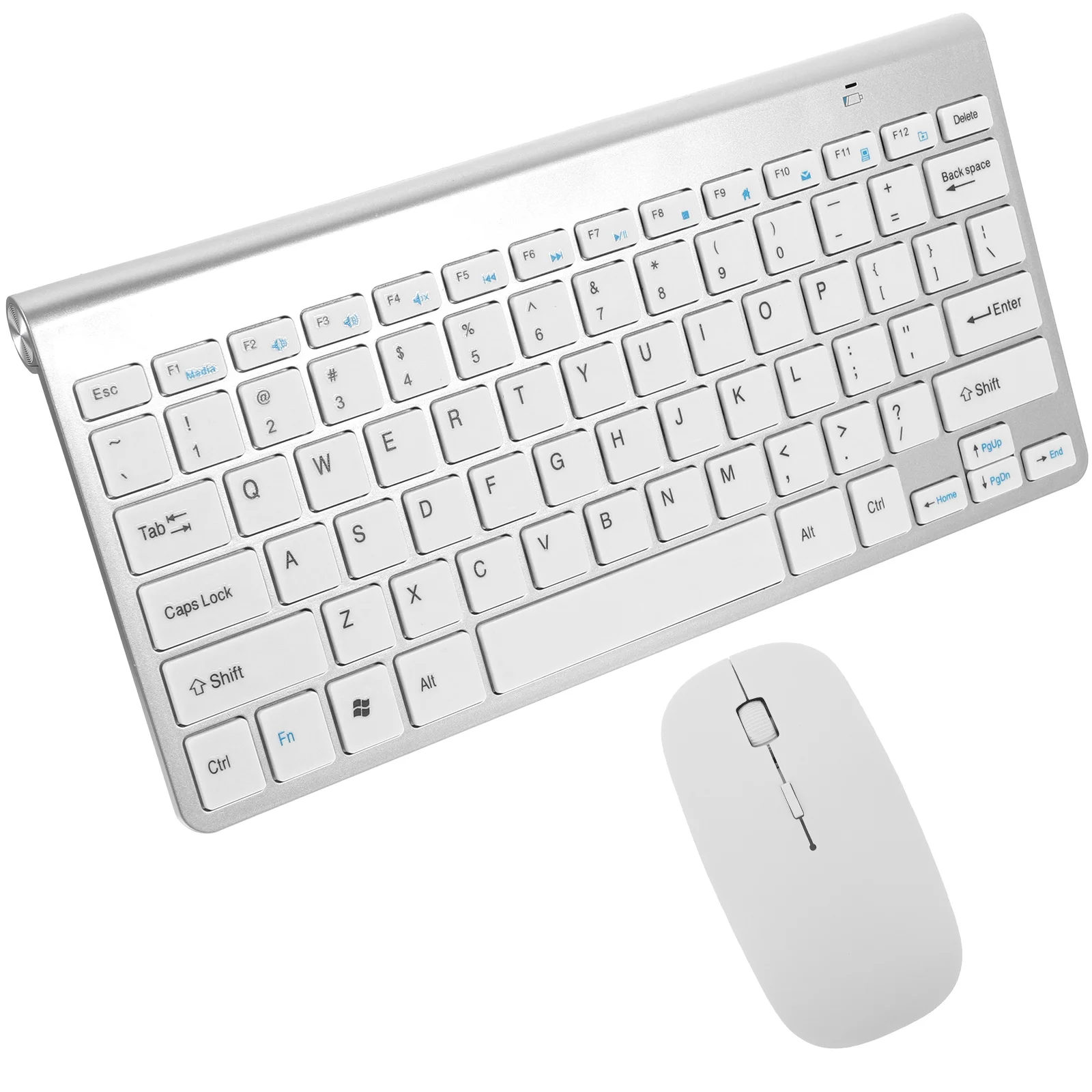 

Wireless Keyboard Mouse Silent Ergonomic Laptop Plug Mice Station Computer Accessory USB Receiver Quiet Simple