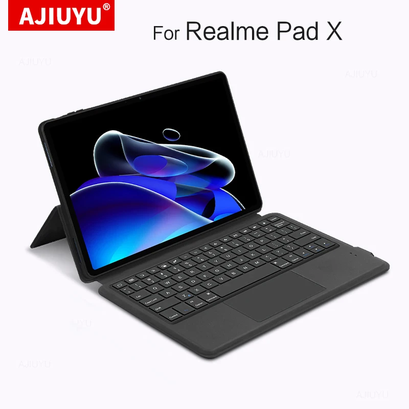 

Case Cover For OPPO Realme Pad X 11 Inch 2022 RealmePad X 11" Tablet Touch Pad Bluetooth Keyboard Protective Cases Shell Funda