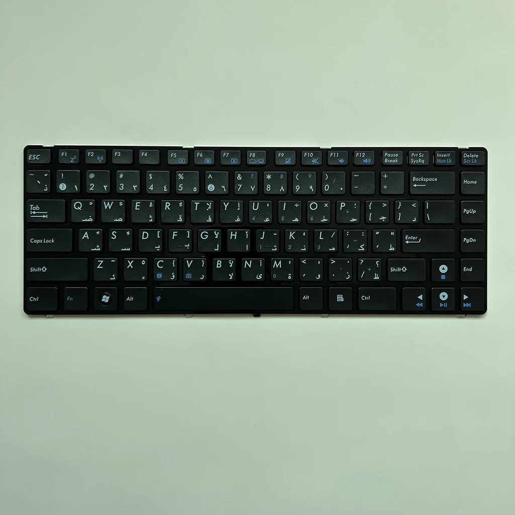 Teclado árabe K42 para ASUS UL30 UL30A UL80 UL80A K42D K42F A42 A42J K42JP K42JR K42JV K42JY K42JZ K42N K43E N82JQ X43 K43 B43
