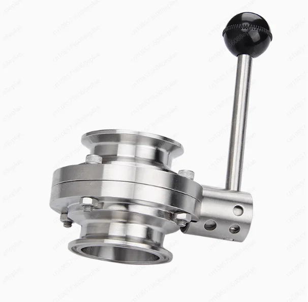 

3/4" 1" 1-1/4" 1-1/2" 2" Sanitary Tri Clamp Butterfly Valve craft brewed food SS304 Stainless Steel Homebrewing Valve