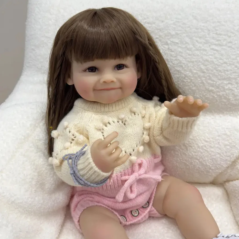 실물 같은 다시 태어난 인형 – 55cm 목욕 가능한 현실적인 아기 인형