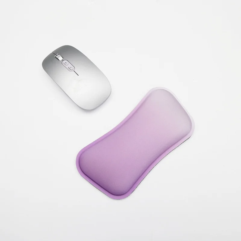 Memory Foam Wrist Rest Set Mouse Pad Keyboard Support Ergonomic Desk Mat for Office Gaming 7 Color Options