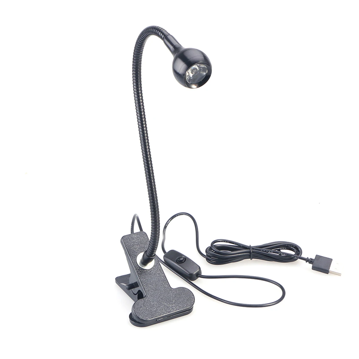 

USB Eye Protection Desk Lamp 360 Degree Adjustable Clip LED Reading Lamps for Bed Student Portable Study Bedroom Office Use Desk