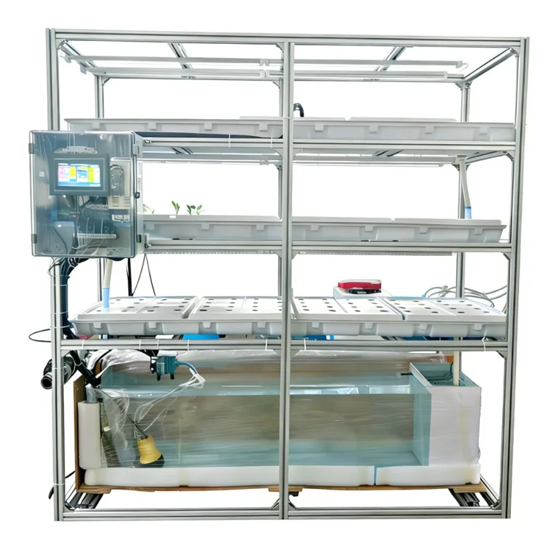Balcony fish and vegetable symbiosis tidal soilless cultivation equipment vegetable strawberry automatic hydroponics multi-layer
