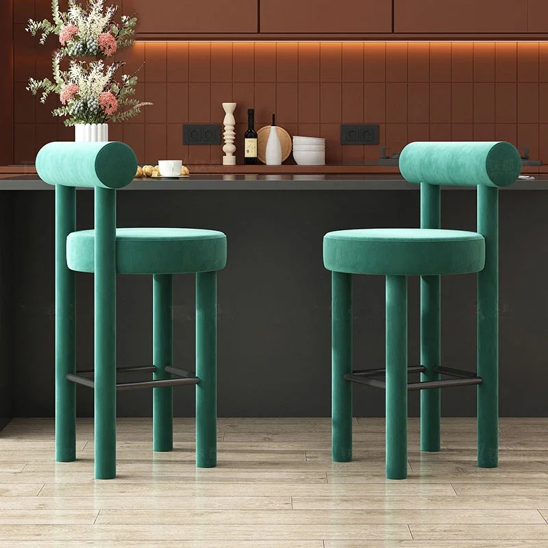 Kitchen Bar Chair Stools Wooden Chairs Swivel Stool Height Adjustable Gaming Mid-century Counter Modern Backrest Cafeteria Cheap