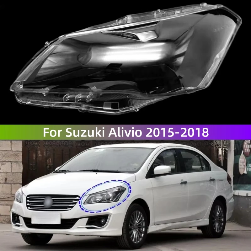 

Аксессуары для Suzuki Alivio 2015 2016 2017 2018, замена прозрачных фар из ПК, линзы в виде ракушки