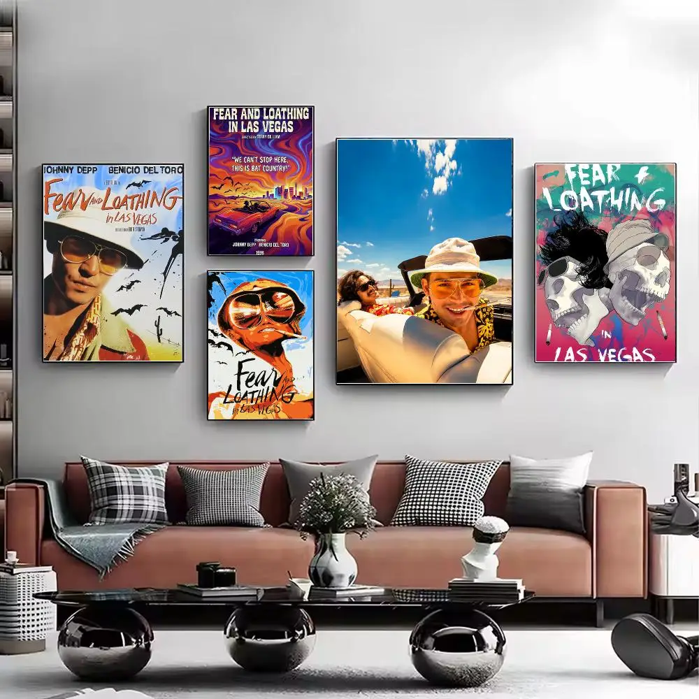 Fear and Loathing in Las Vegas Poster HD Wall Art Aesthetic Home Decor for Living Room Bedroom Café Office Stylish Gift