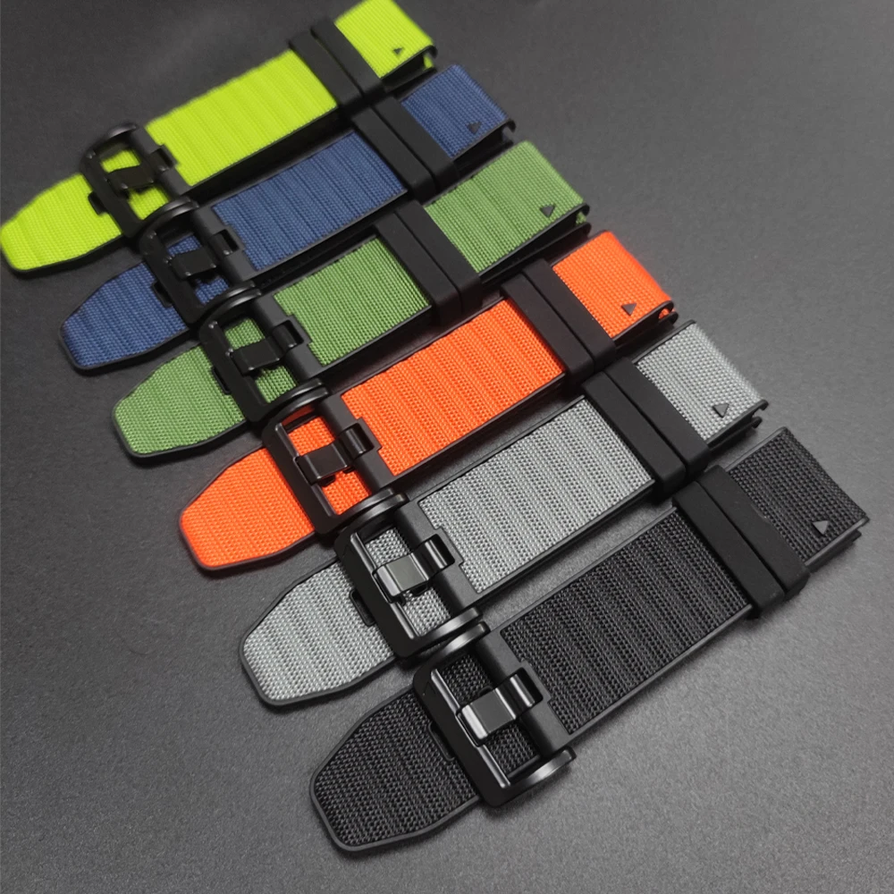 Pulseira de Nylon e Silicone para Garmin Fenix 8 Pro E 7 7X, Pulseira para TACTIX QUATIX 8 Pro Instinct 3 2X com Liberação Rápida 22/26mm