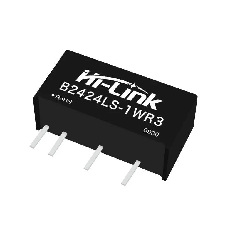 Hi-Link 10pcs 90% Efficiency 1W Small Size DC DC Step Down Isolated Switching Power Supplies Intelligent Module  B2424LS-1WR3