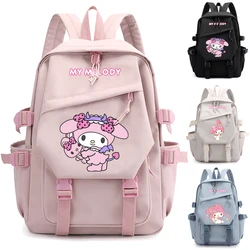 Sanrio Plush Toy My Melody Backpack Children Girl Boy Black Blue Schoolbag Kawaii Student School Bag Laptops Rucksack Large Gift