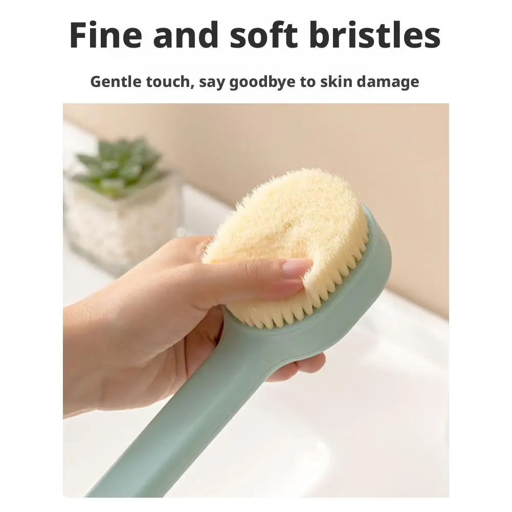 Brosse arrière à Long manche, brosse douce pour hommes et femmes, brosse de bain confortable et antidérapante, nettoyage en profondeur du dos, brosse de douche