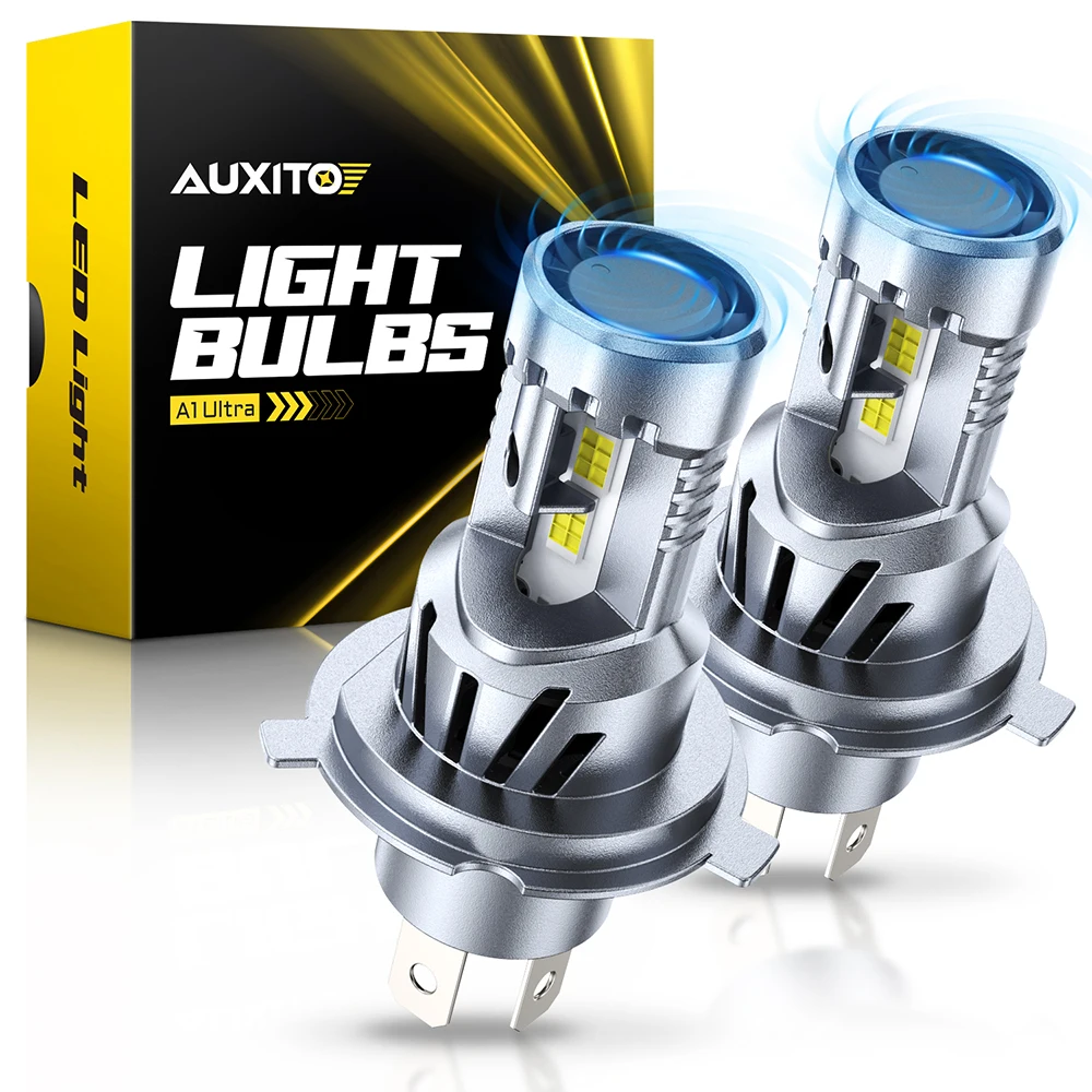 

2 шт. AUXITO LED H4 H8 H11 9005 HB3 9006 HB4 9012 HIR2 Canbus фары с вентилятором для Ford Audi VW Ultra Power Lights 12V 2025 НОВЫЙ