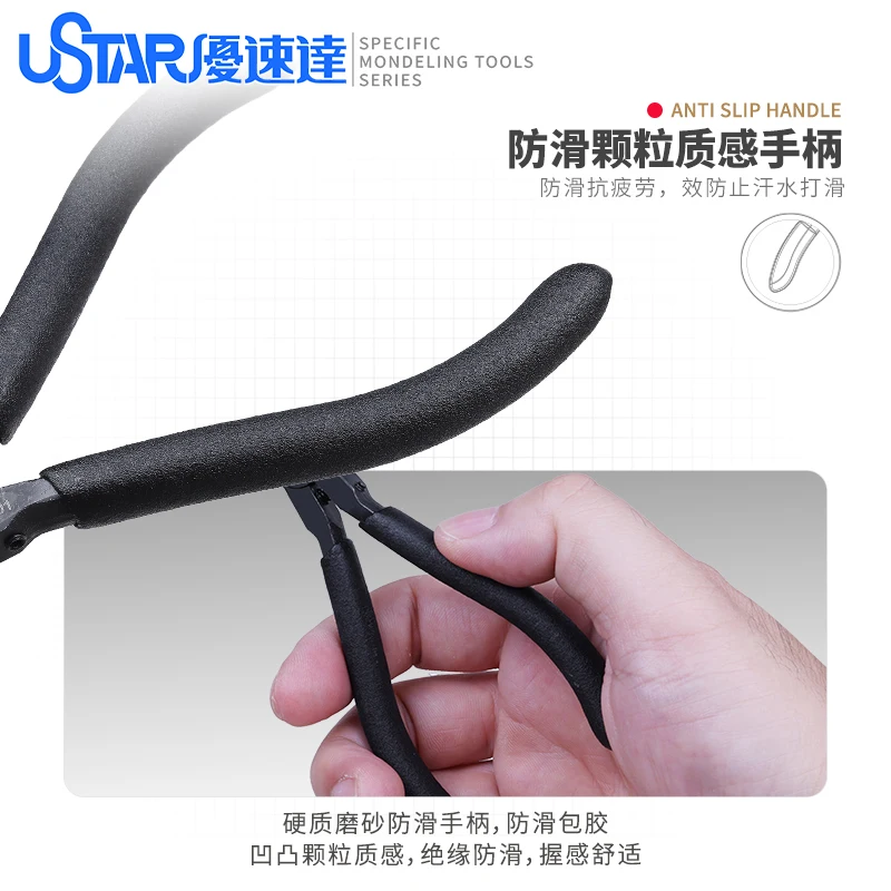 USTSR Chrome Vanadium Steel Double Edged Cutting Pliers For Gundam Model Making  Side Cutter Dedicated Craft DIY Tools