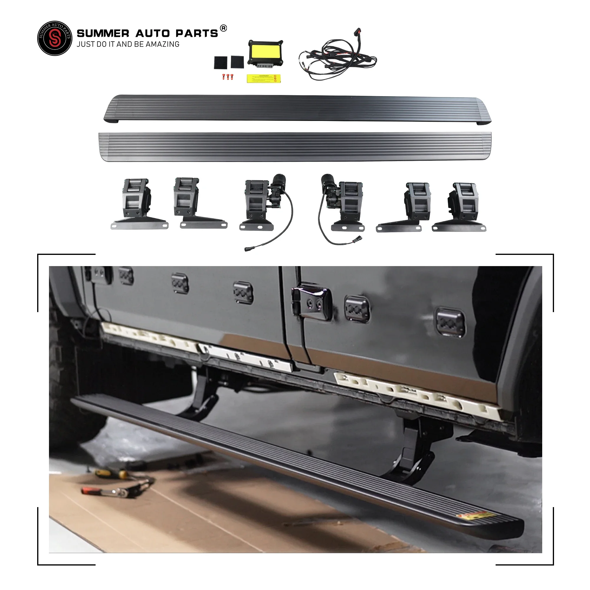 

Rust-Proof Retractable Step Side Door Roof Foot Pedal Power Automatic Electric Power Side Step Running Board For Ineos Grenadier