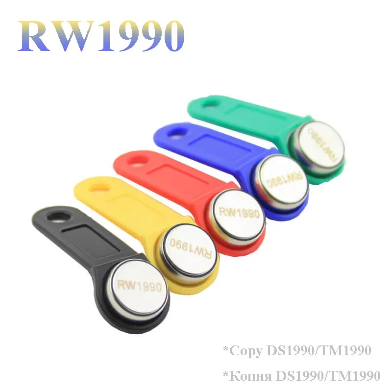 10pcs/lot RW1990 iButtonTouch Memory Rewritable RFID Copy Card for Sauna Key Electronic Lock IB Tag Copy DALASS DS1990A TM1990A