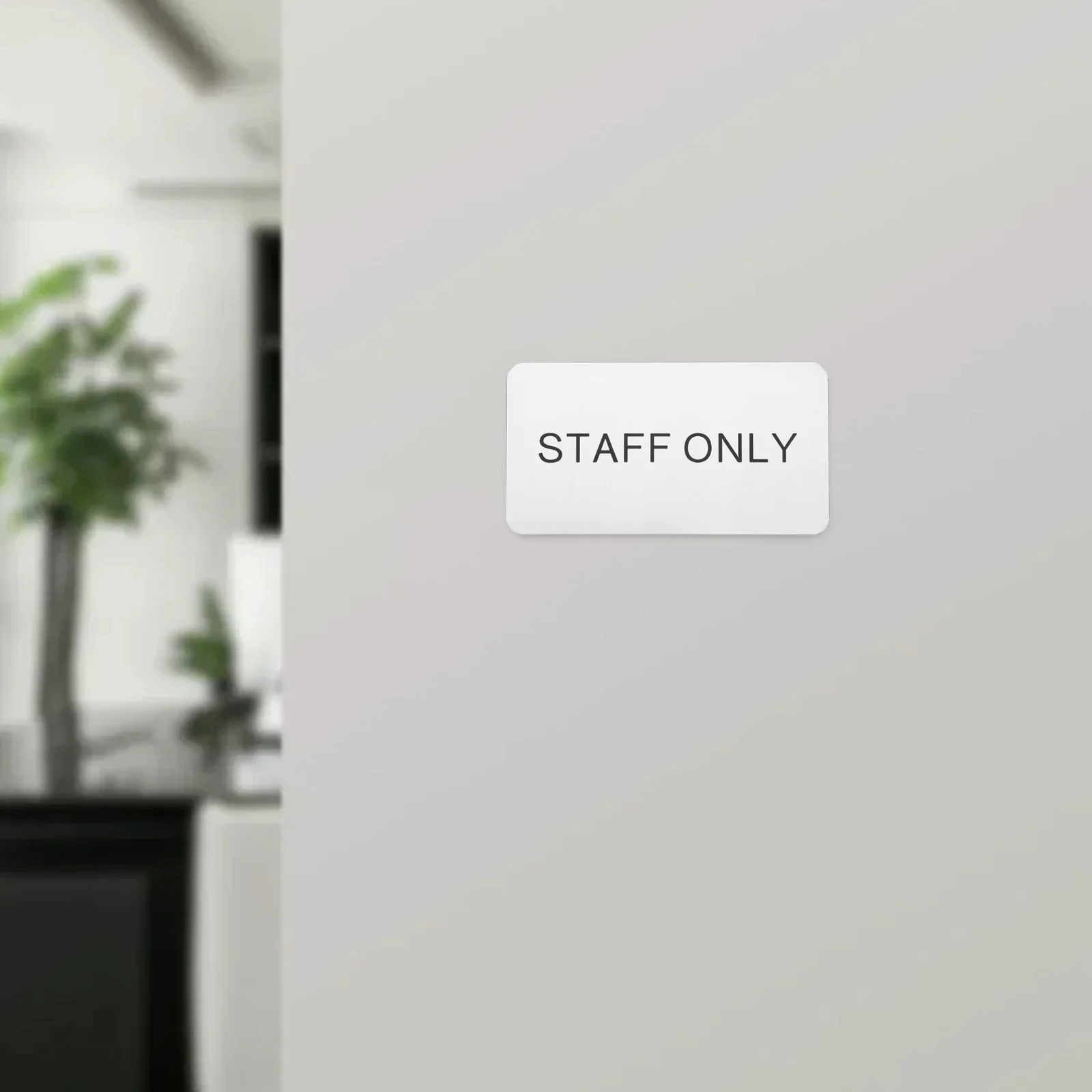 

Staff Only Plate Wall Mount Door and Wall Sign Restaurants Staff Only Door Sign Staff Only Door Sign Office Door Sign