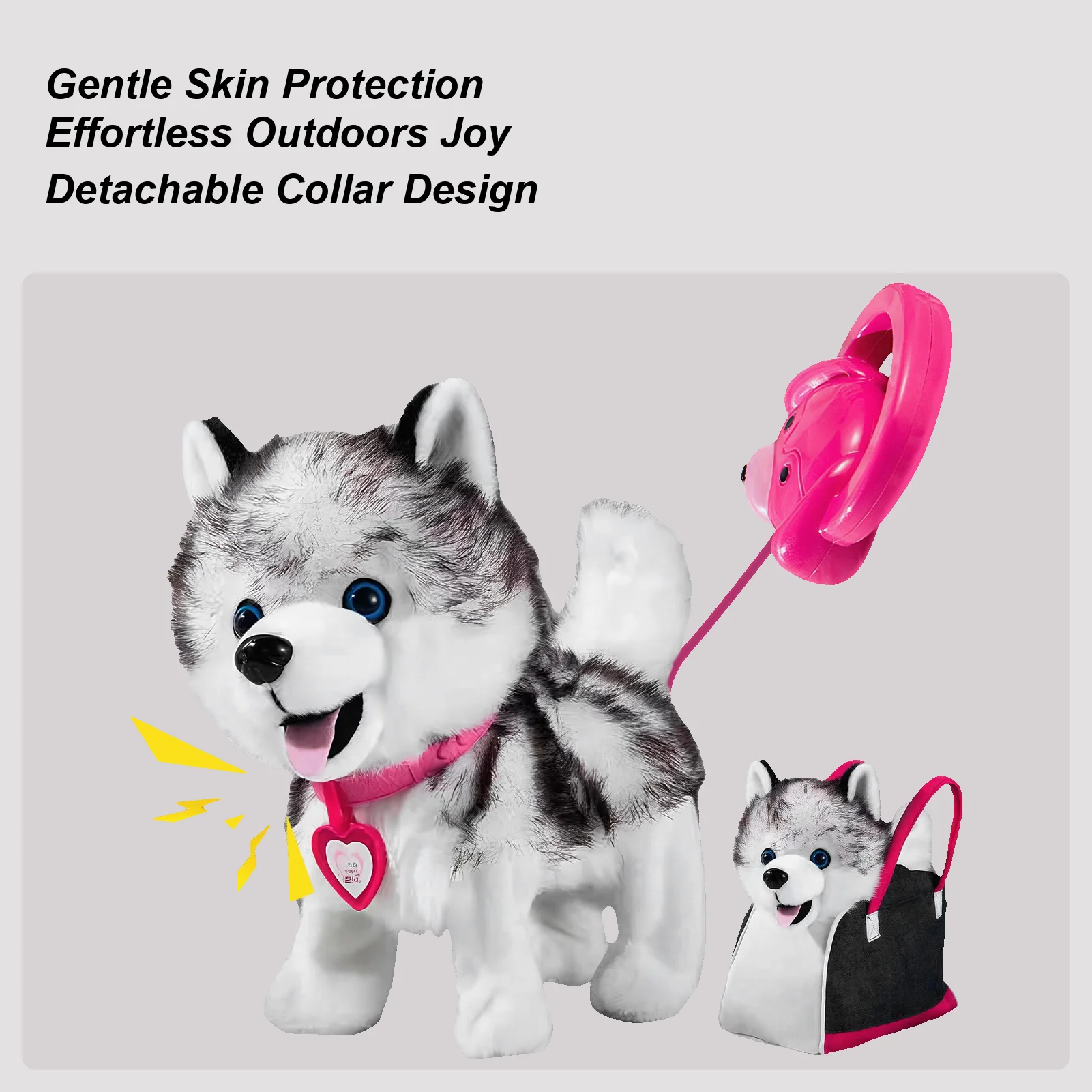 Lopend hondenspeelgoed Rustgevend Interactief Zingen Blaffen Elektrische hond voor kinderen voor jongens Meisjes Tieners Kinderen Woonkamer Slaapkamer