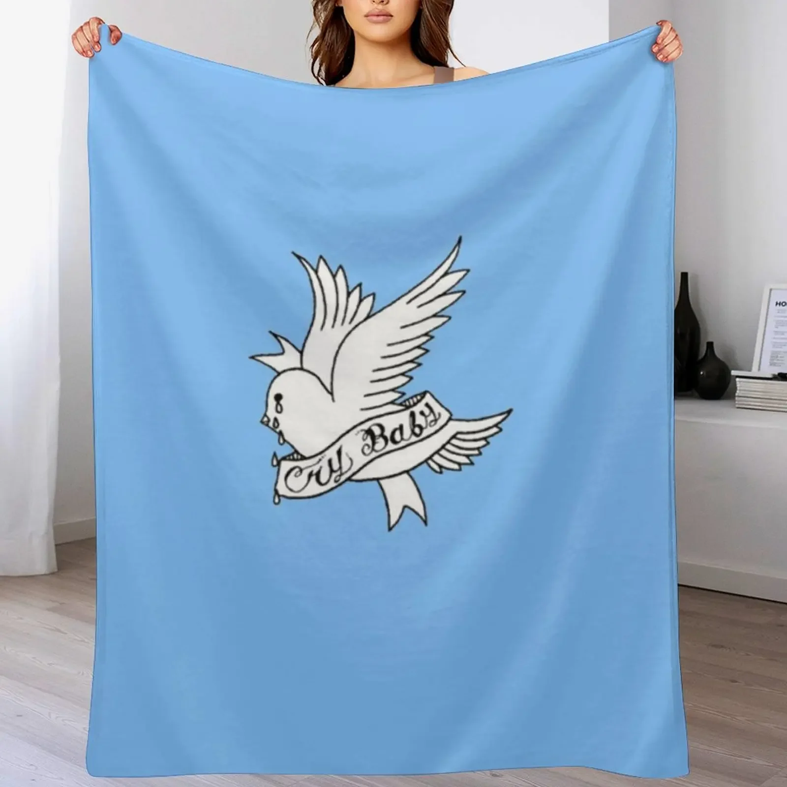 

Crybaby Lil Peep Classic T-Shirt Throw Blanket Thermal Hair warm for winter sofa bed Blankets