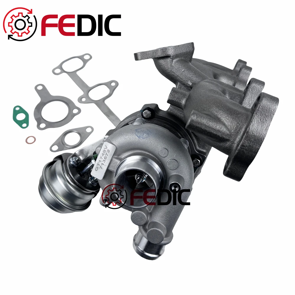 Turbocharger GT1749V 713672 038253019C full turbo for Audi Ford Seat Skoda VW 1.9 TDI 74Kw 81Kw 85Kw AUY AJM ASV 1996-2005