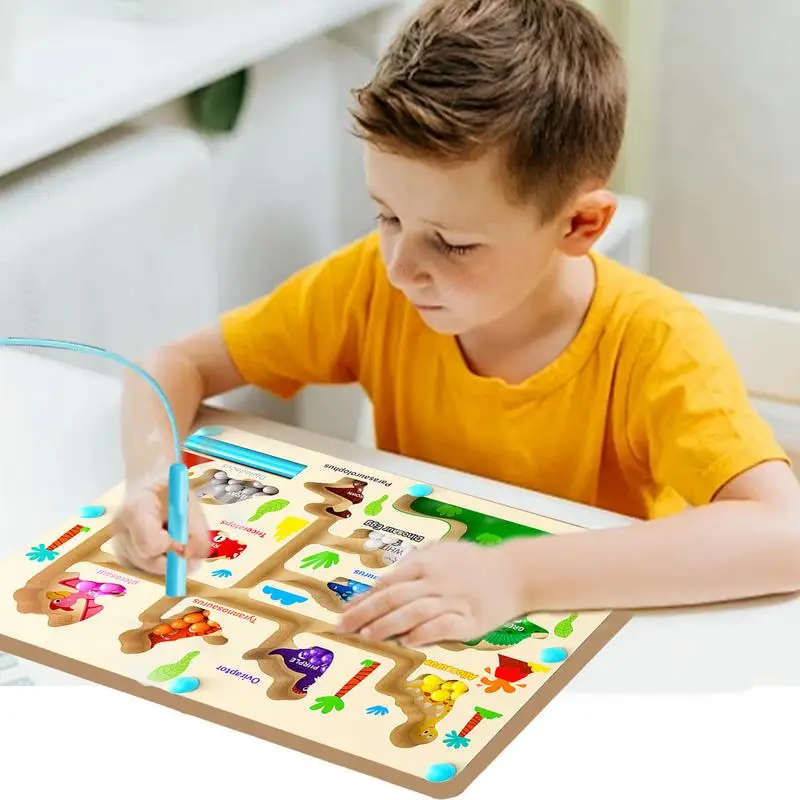 Bead Game Color Sorting Puzzle Color Sorting Counting Toy Rainbow Beads Puzzle Puzzle Color Sorting Counting Toy Wooden Magnet