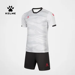 Tuta da calcio KELME tuta da gioco per adulti da uomo tuta da allenamento traspirante in Jersey a maniche corte personalizzata