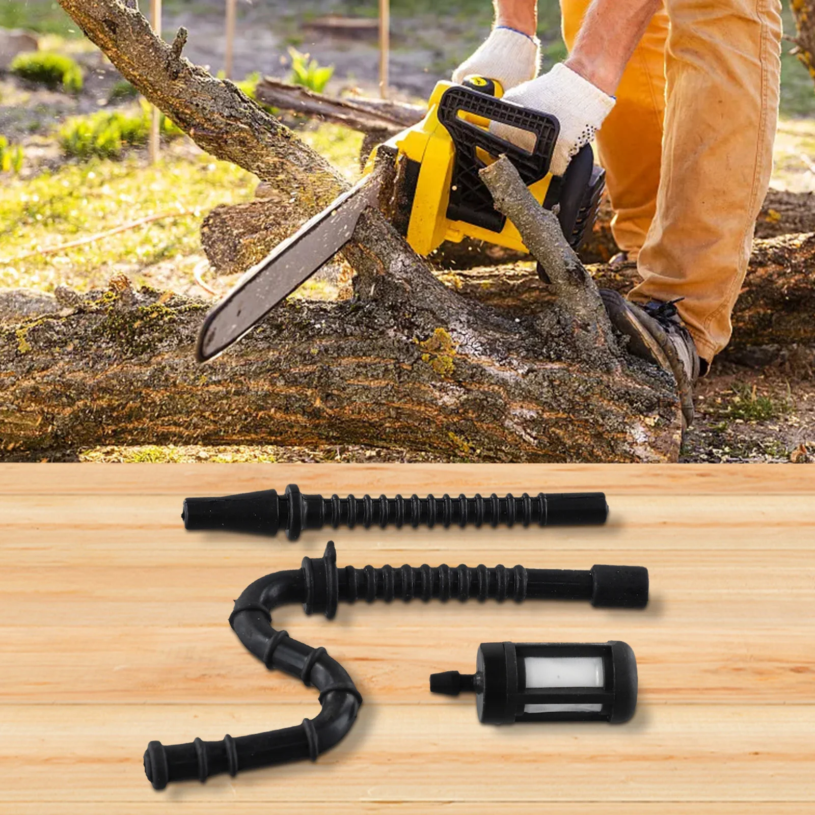 Impulse Line and Fuel Hose Filter Replacement Compatible with MS260 and Later Models 024 026 034 036 Chainsaws