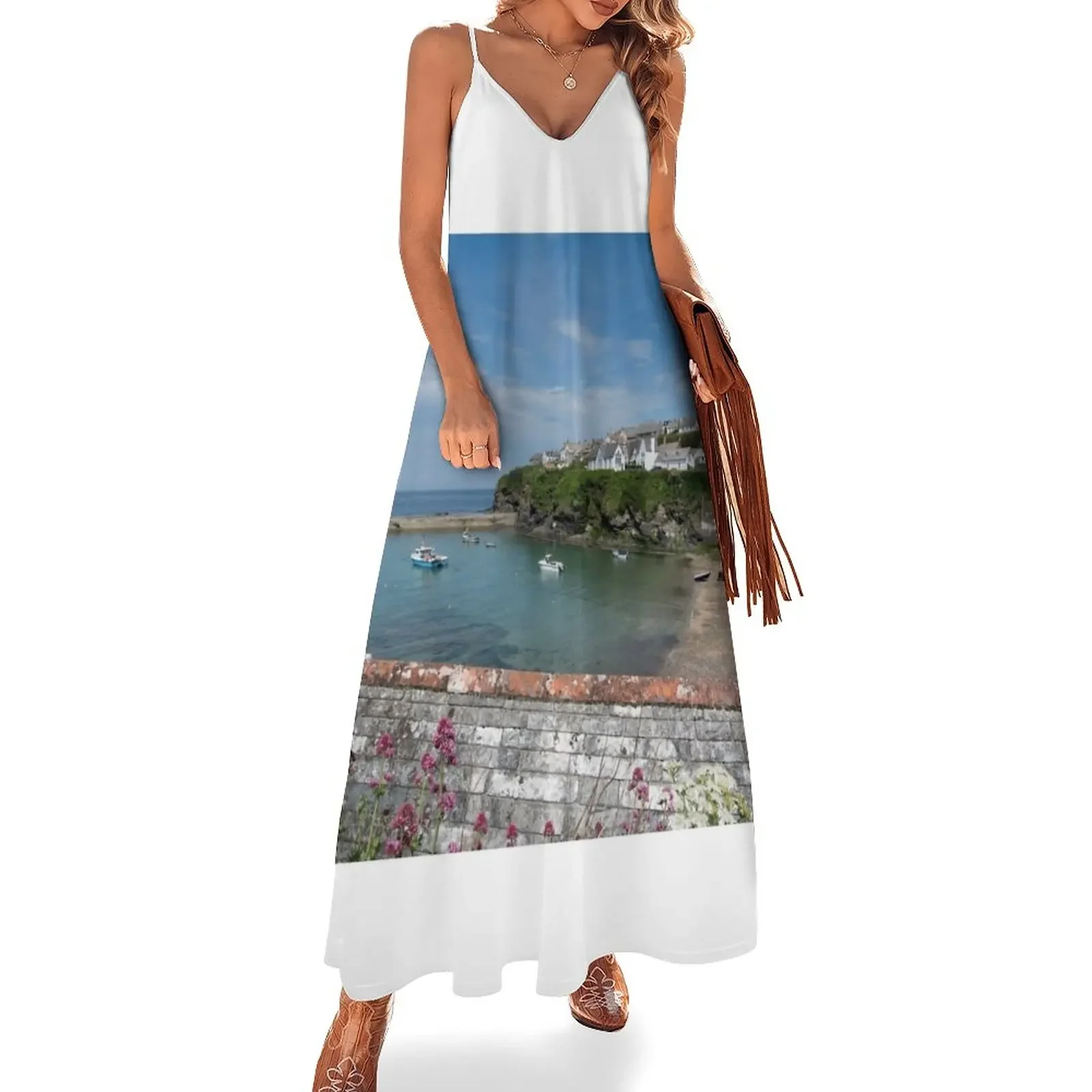 

Port Isaac Cornwall Sleeveless Dress women's summer dresses 2025 Women's dresses dress korean style