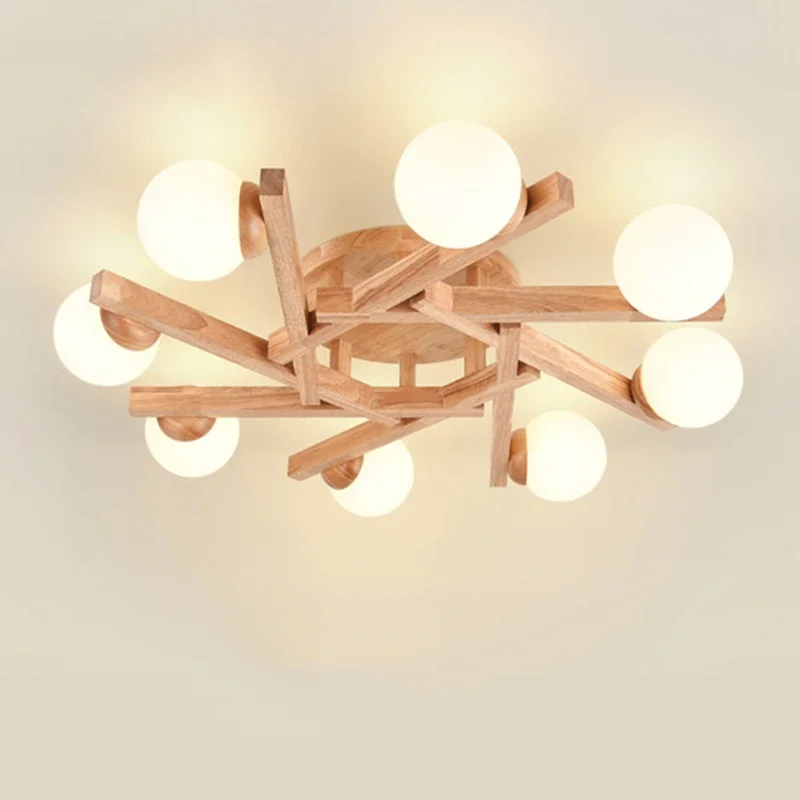 

Modern Designer Ceiling Lamps Living Room Home Decor Glass Ball Chandeliers Bedroom Kitchen Study Loft Lighting LED Luminaires