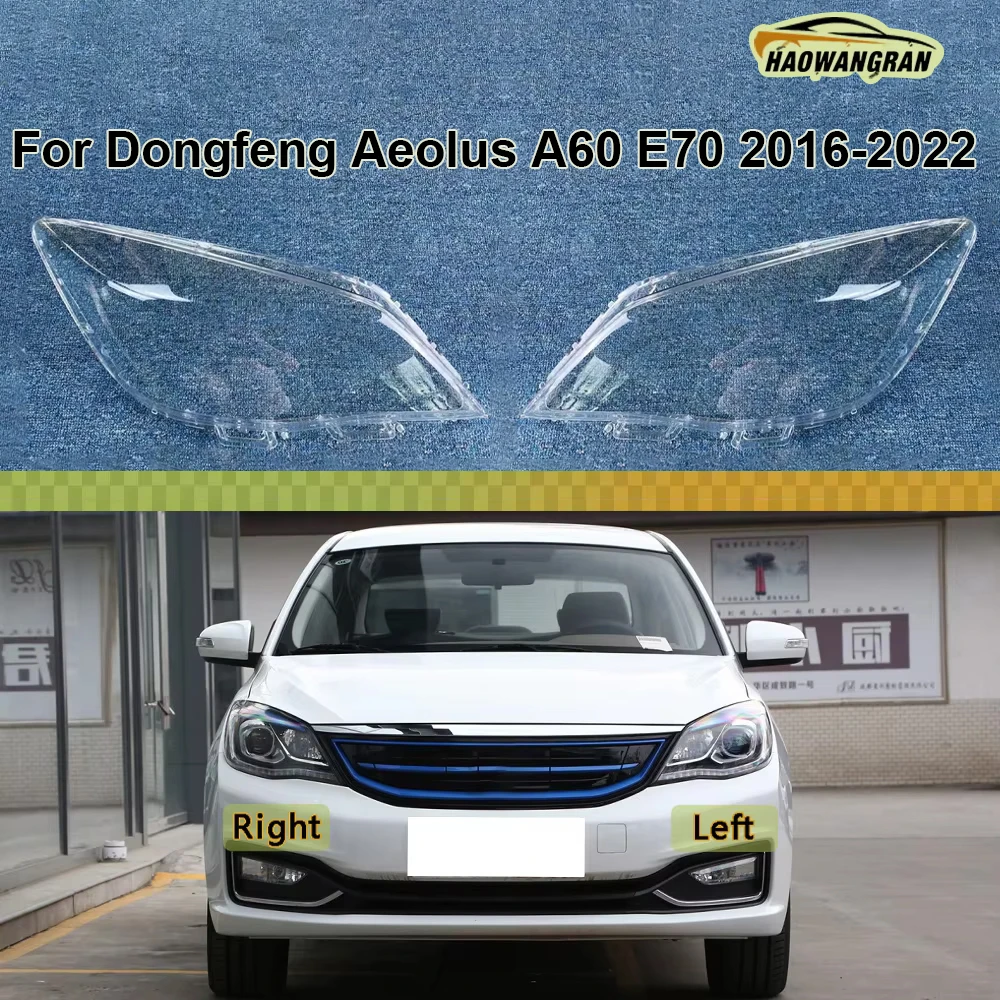 

For Dongfeng Aeolus A60 E70 2016 2017 2018 2019 2020 2021 2022 Car Front Headlight Cover Lampshade Lampcover Caps Headlamp Shell