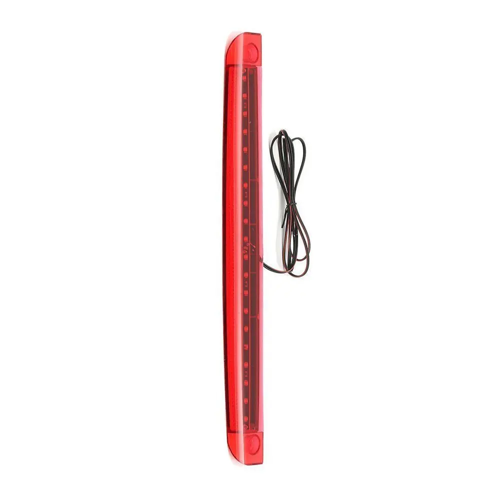 High Mount Brake Tail Stop Light, Carro Universal e Motocicleta, Vermelho, 12V, 20 LED, 3RD