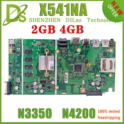 KEFU PLACA X541NA MAINboard Is For ASUS VivoBook Max D541N X541N Laptop Motherboard  With N3350 N3450/N4200 CPU 2GB/4GB-RAM