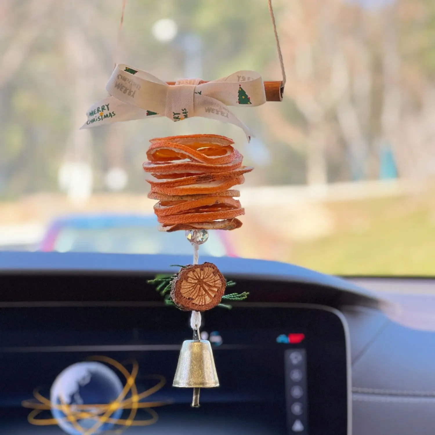 

Natural Orange Slice Cinnamon Car Hanging Ornament DIY Craft Kit for Home Decor Christmas Air Freshener Gift Handmade Pendant Wa