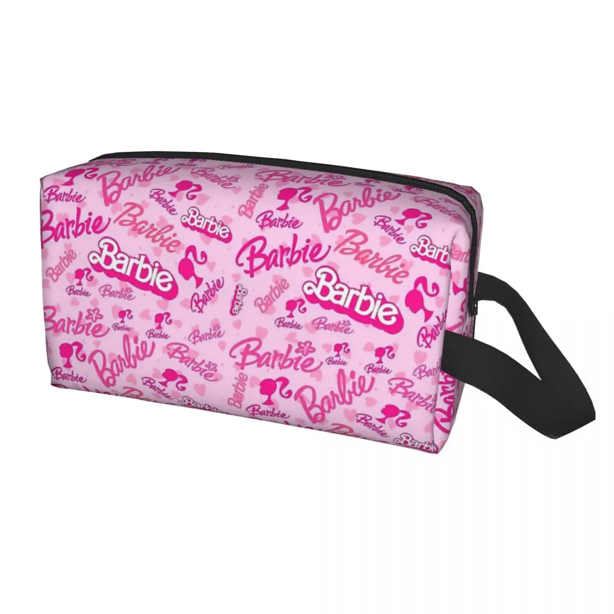 Custom Cute Barbies Cosmetic Bag Women Kawaii Big Capacity Makeup Case Beauty Storage Toiletry Bags