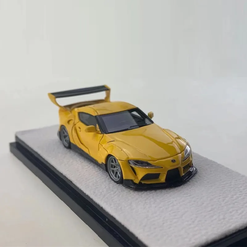 Ym Model 1:64 Su-pra A90 Yellow Resin Simulation Model Car