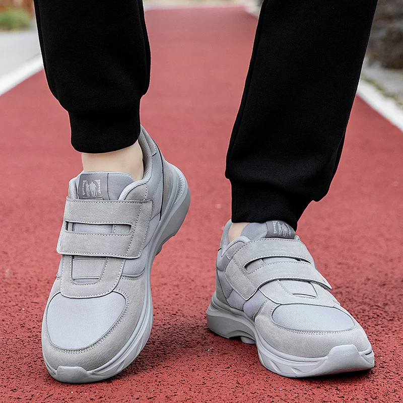 Comfortable Adjustable Diabetic Shoes For Men Casual Sneakers Extra Wide Elder Foot Pain Relief Walking Shoes