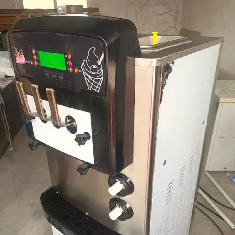 Commercial Stainless Steel Floor Standing Ice Cream Machine Catering Equipment Outdoor Festival Concert Life Flexible Placement