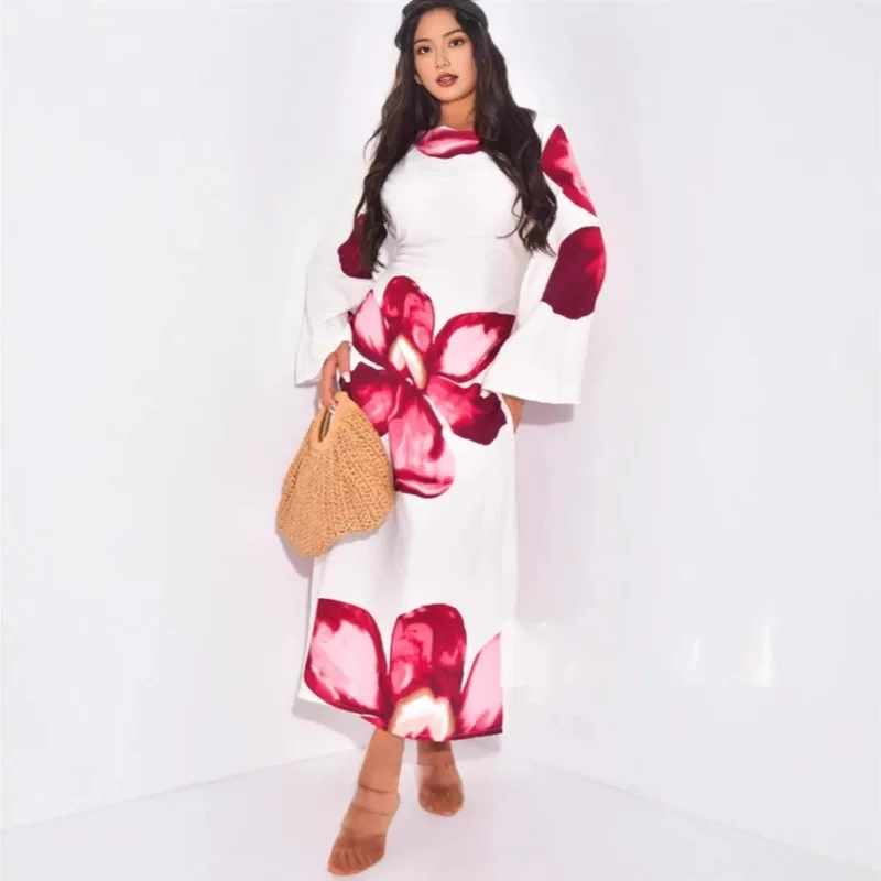 

Elegant African Dashiki Maxi Dress for Women Long Sleeve Traditional Summer Autumn Clothing Ladies Fashion 2026