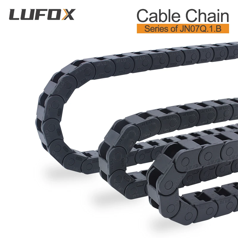 Hight Quality 1meter Cable Drag Chain Bridge type cannot be opened Series of JN07Q.1.B 7*7 Bending radius R15 18 28