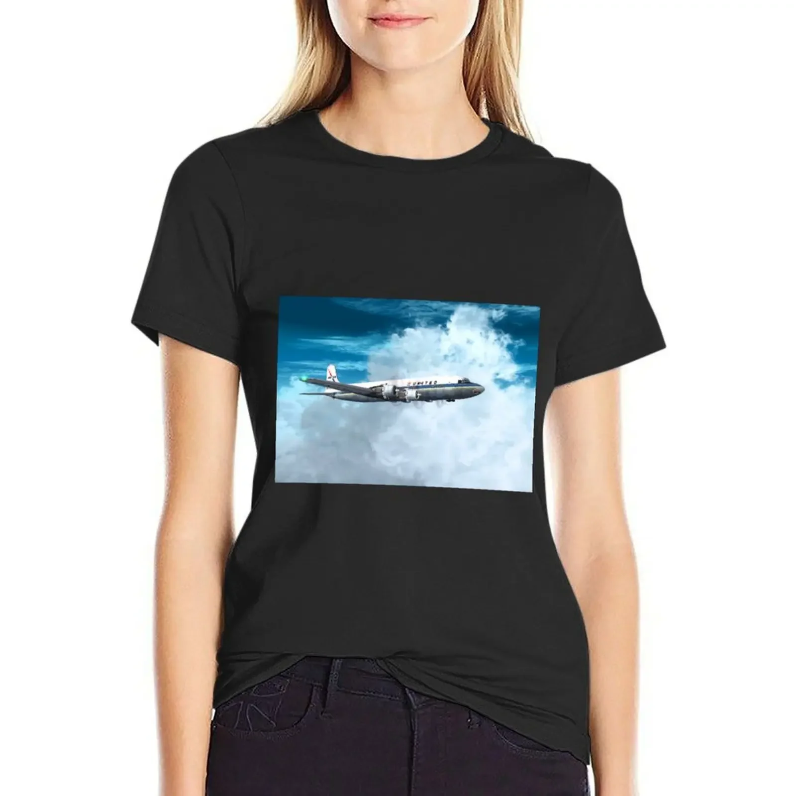 

Douglas DC-6B T-Shirt plus sizes Blouse cute clothes Women clothing