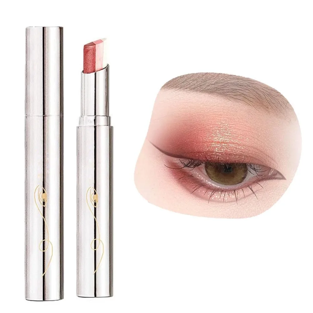 Body Glitter Highlighter 3 Colors Cream Eye-shadow Glitter Eye Shimmer Eye-Shadow Stick Long-Lasting Eye Makeup Tools Newbie