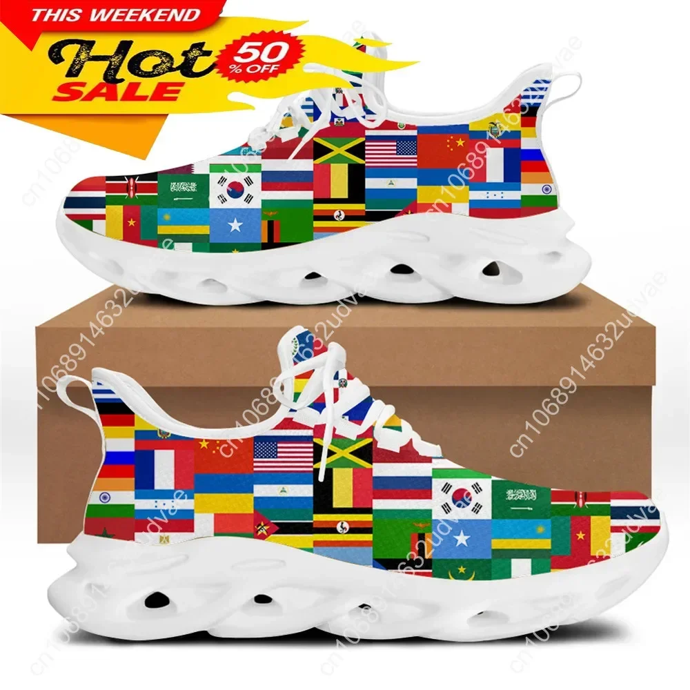 Welt flaggen Designer Männer Schuhe Frühling lässig Outdoor-Schuhe rutsch feste Walking Sneaker atmungsaktive Wohnungen Zapatillas