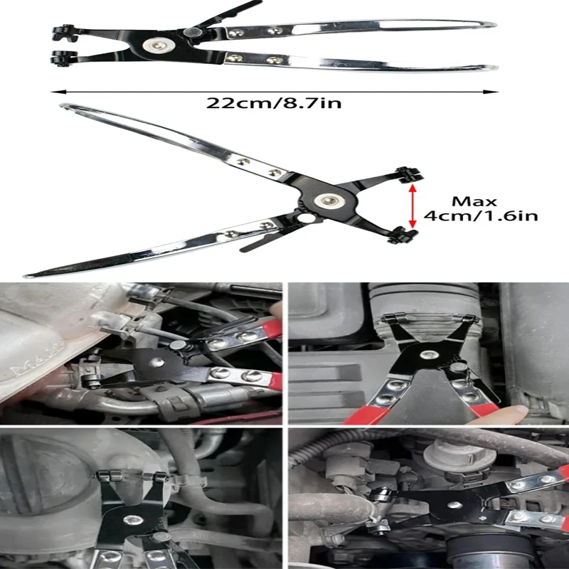 

1 шт. стальные автомобильные плоскогубцы для воды, зажим для шланга, поворотный приводной инструмент для фиксации губки, снятие и установка хомутов для шлангов с плоским диапазоном