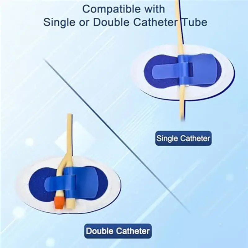 ABUH-Catheter Stabilization Device,Self-Adhesive Catheter Tube Urinary Leg Bag Holder Sticker 10Pcs Supply
